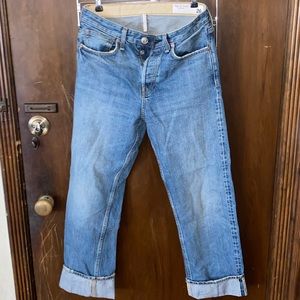 Rag & Bone Maya High Rise Ankle Straight Jeans